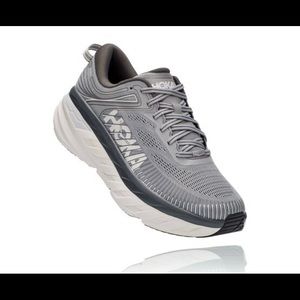 Hoka Bondi 7 Mens size 11 2E Wide gray running shoes